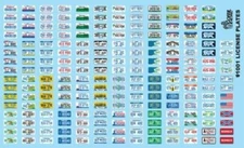 Gofer Racing 11001 x 1/24-1/25 License Plates 