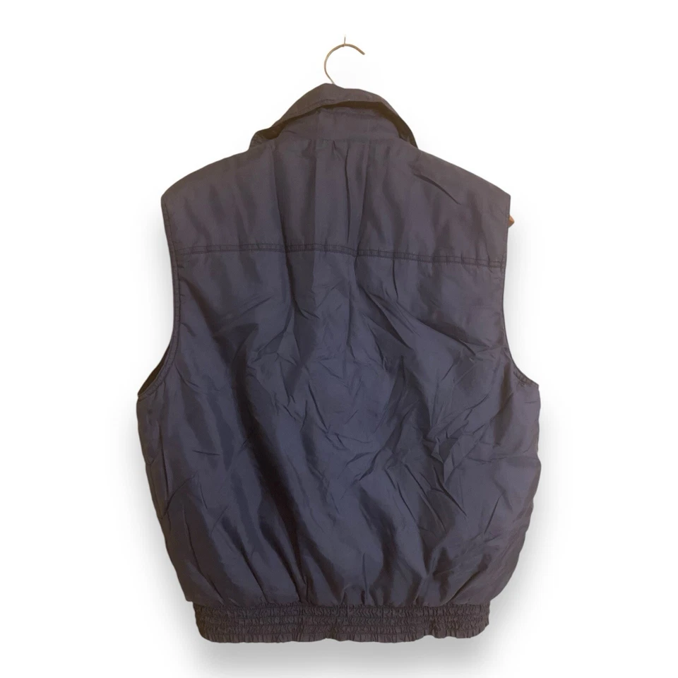 Vintage Ozark Trail Puffer Vest Mens Small Navy 80s 90s Trucker Outdoor Nylon - Image 2 of 4