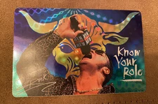 2000 WWF Wrestling vending sticker Rock Dwayne Johnson Titan 3x5 rare PRISM