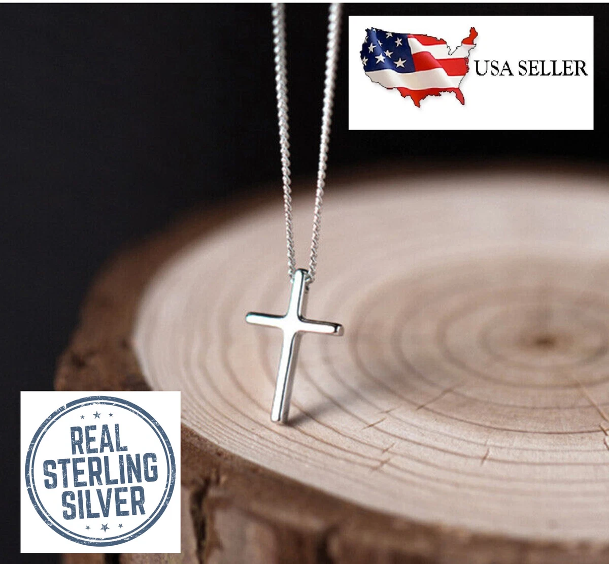 Kids silver cheap cross