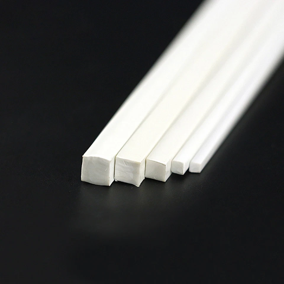 40pcs Styrene ABS Square Rods Solid 500mm ABS01 Model Architecture Material - Image 2 of 4