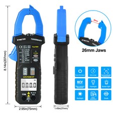 Pliers Multimeter Tester AC/DC TRMS 6000 Counts amp clamp Meter Data Storage NCV