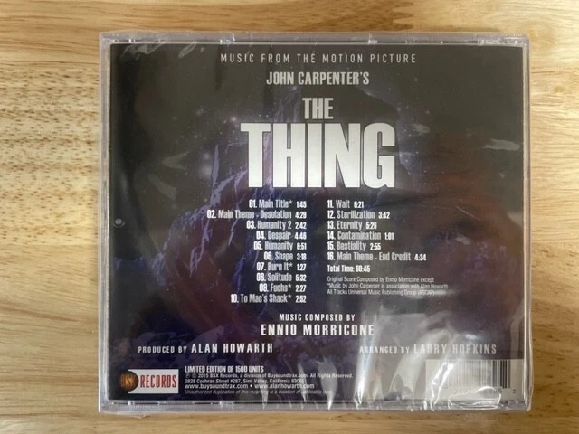 Ennio Morricone – The Thing (Original Motion Picture Soundtrack) - CD - SEALED Foto 2 de 2