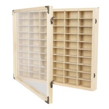 60 Grids Car Model Display Cabinet for Diecast Car Matchbox Toy Storage Shelf UK