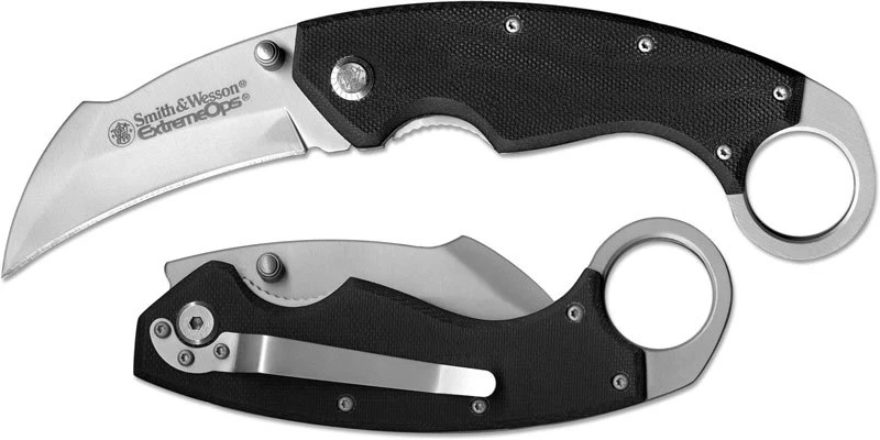 Smith & Wesson Knives Extreme OPS Karambit Folding Knife S&W CK33