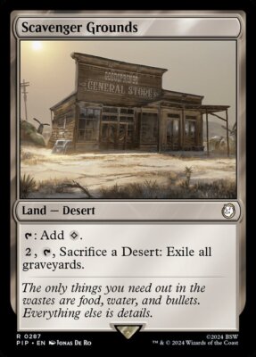 MTG Fallout R Scavenger Grounds #0287