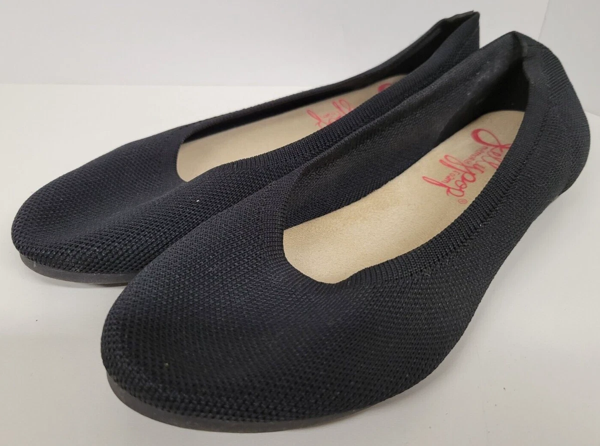 Jellypop Apex Women s Slip on Flats Black Shoes Size 8M