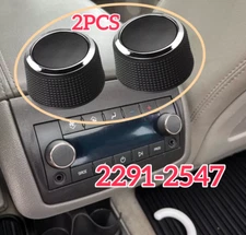 2 Set Of Rear Audio Volume Control Knob For 2009-2017 Buick Enclave 2291-2547