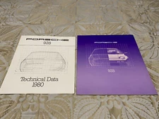 1980 PORSCHE 928 ORIGINAL PROMO SALES BROCHURE + FACTORY SPEC SHEET OEM A+