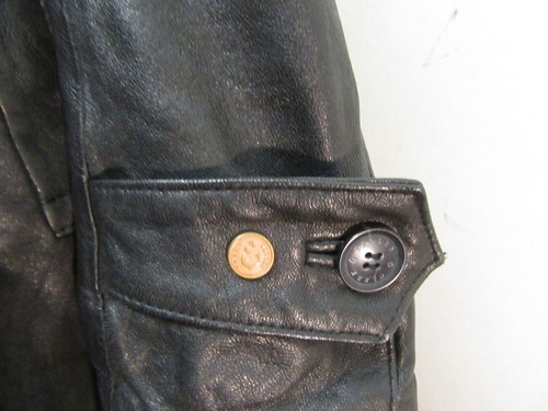 VINTAGE CLERK & TELLER LEATHER TRENCH COAT JACKET SIZE UK XL - Picture 5 of 22
