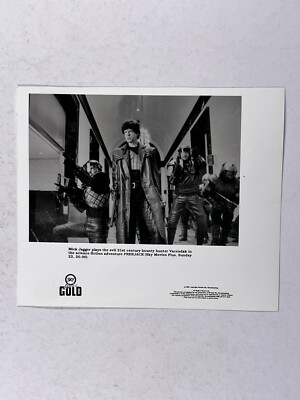 Mick Jagger Photo Original Black And White Press Promotion Sky circa Late 1980s