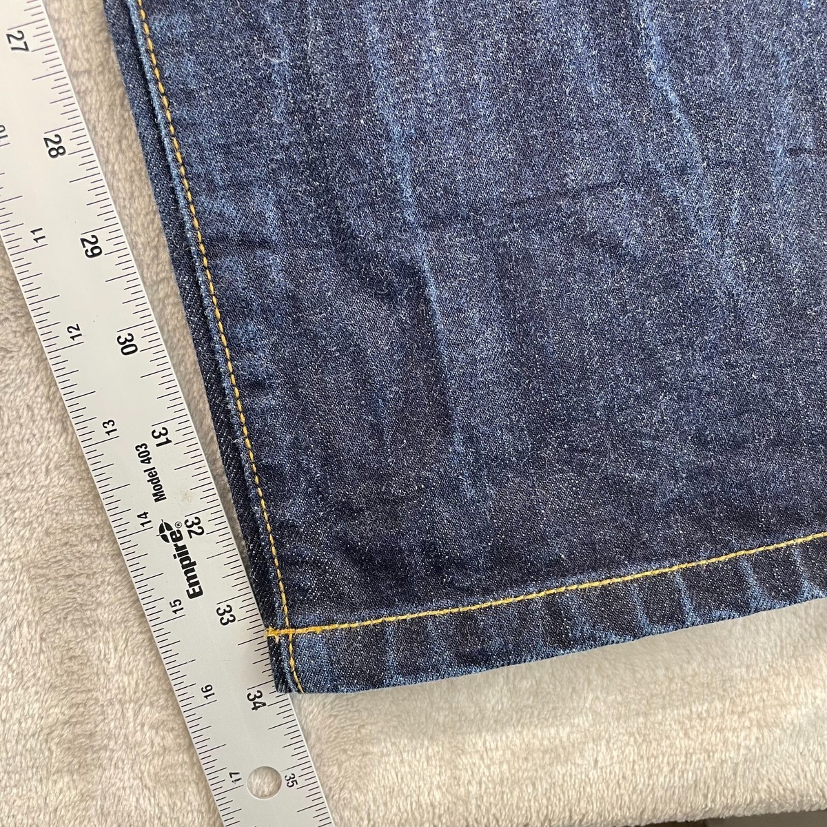 SEVEN FOOT COWBOY デニム 32 Seven7 Jeans Mens 36x32 Blue Straight Leg Distressed Cowboy