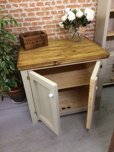 TO CLEAR Shabby Chic Pine TV Cabinet/cupboard,sky Vintage Furniture Whitstable - Picture 2 of 4