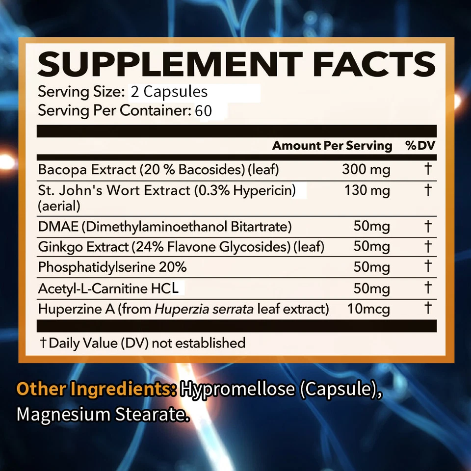Neuro-Health – Nootropika-Kapseln für klares Gedächtnis und Konzentration - Bild 2 von 4