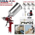 HVLP Air Spray Gun Kit Auto Paint Car Primer Detail Clearcoat w/ 1.4 1.7 2.5 Tip