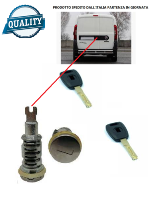 Cilindretto Serratura Panda 169 1.3 D Multijet 75 CV Diesel 55 KW 2006 - 2013 169 A5.000 ▷ AUTODOC - Foto 5