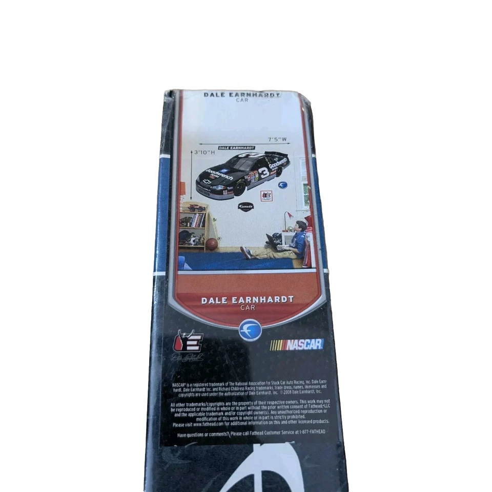Fathead Dale Earnhardt Sr Car #3 NASCAR Wall Graphic Race Decal W7'5" x H3'10" - Image 2 of 4
