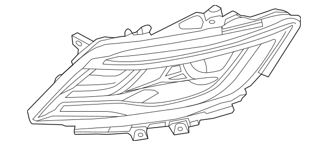 Lincoln Ford OEM 15-18 MKC Headlight Head Light Lamp-Headlamp Housing EJ7Z13008G — 第 3/3 张图片