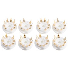 4pcs Audio Accessories Vacuum Tube Amp Socket 9 Pin Outlet Electronic Tube Base