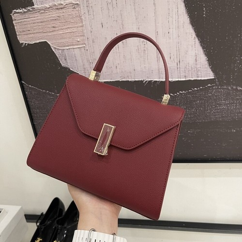 Valextra Leather Women's Bag Vintage Shoulder Crossbody Commuter Bag Handbag 22 - Picture 18 of 27