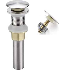 Bathroom Sink Drain,Drain Stopper Bathroom Sink without Overflow,Pop up Drain