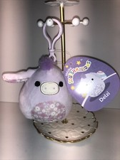 Squishmallows Delzi the Purple Donkey 3.5" Clip-On Easter 2023 Plush NWT