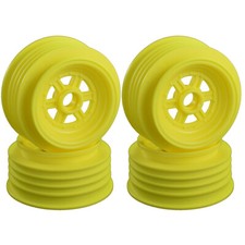 DE Racing Gambler Front Yellow Wheels 4 for 3/8" Bearing / Custom Works / GFRP
