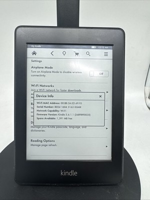 WiFi Only Amazon Kindle Paperwhite 5th Gen Black EY21