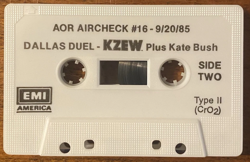 KATE BUSH Hounds Of Love 1985 US PROMO CASSETTE Dallas AIRCHEC K Interview - Image 3 of 3