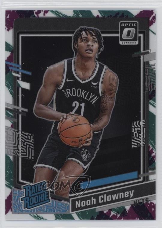 2023-24 Panini Donruss Optic Jazz Prizm Noah Clowney #205 Rookie RC