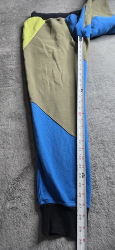 Champion Color Block Reverse Weave Jogginghose Sweatpant Herren M blau grün 30" Schrittlänge - Bild 8 von 17