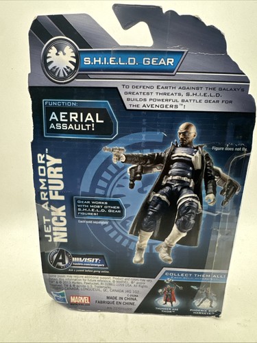 Avengers Assemble Jet Armor Nick Fury Action Figure NEW Marvel Studios 2013 Nice - Picture 5 of 7
