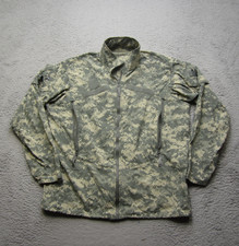 US Army Jacket Mens M ACU Camo Gen III Wind Cold Weather Windbreaker ECWCS