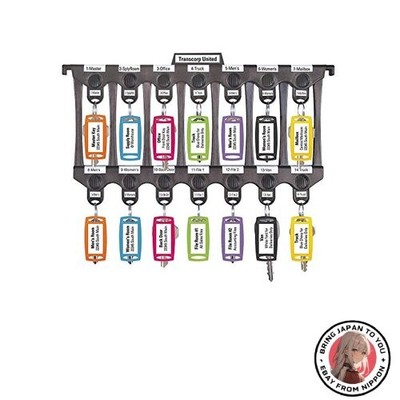 Neues Lucky Line File-A-Key Letter-Format - fasst 14 Einheiten schwarz mit ve...