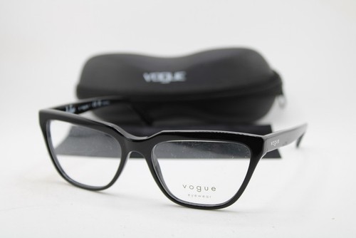 NEW VOGUE X HAILEY BIEBER VO 5443 W44 POLISHED BLACK AUTHENTIC EYEGLASSES 54-17