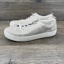 Remonte Soft Metallic Leather Lace Up Fashion Shoes Silver Women Size 41 US 9.5