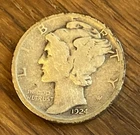 1924-D Mercury Dime Fine Denver Roaring Twenties 90% Silver Winged Liberty Coin
