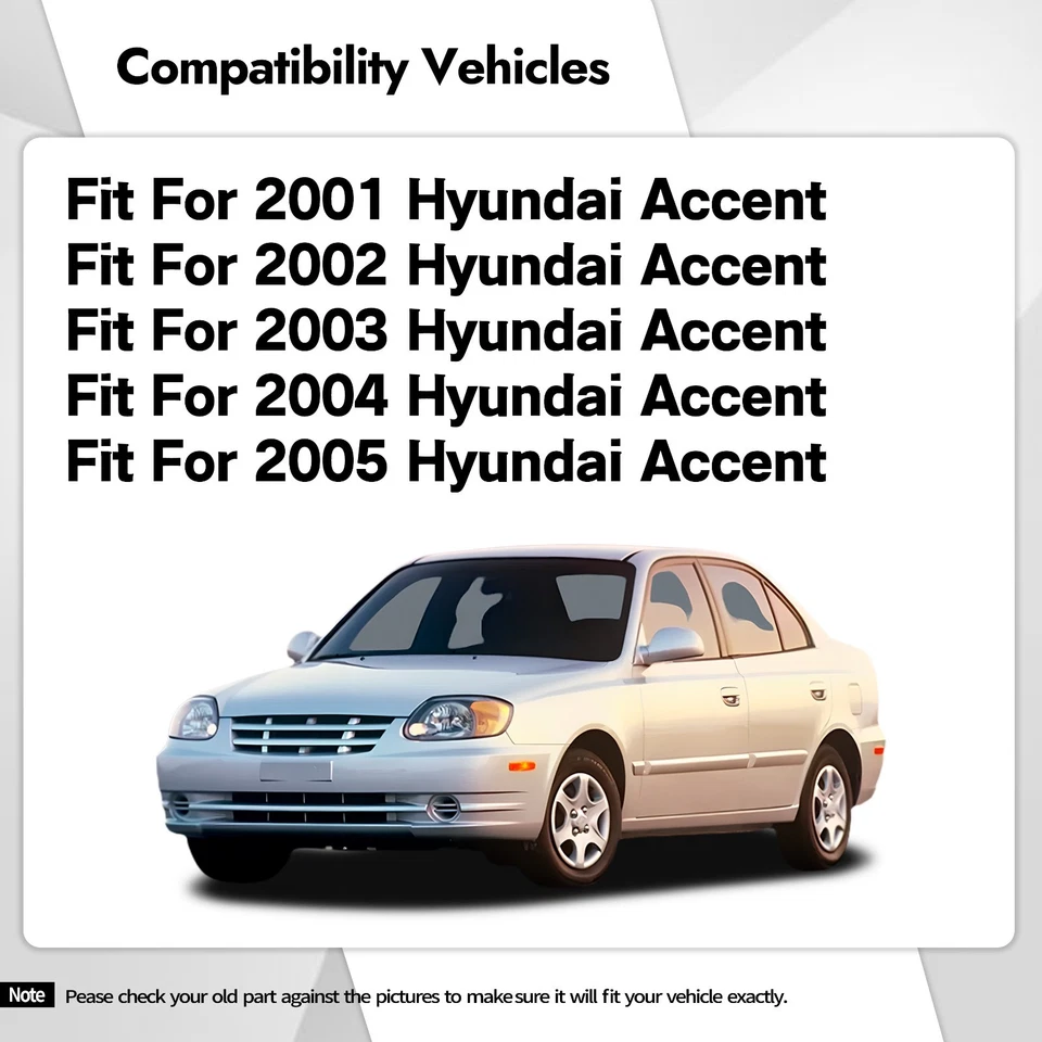 Ignition Lock Cylinder Switch Assembly for 2001-2005 Hyundai Accent 81900-25A50 - Image 3 of 4