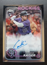 2024 Topps Chrome Connor Kaiser RC Auto #RA-CK Colorado Rockies