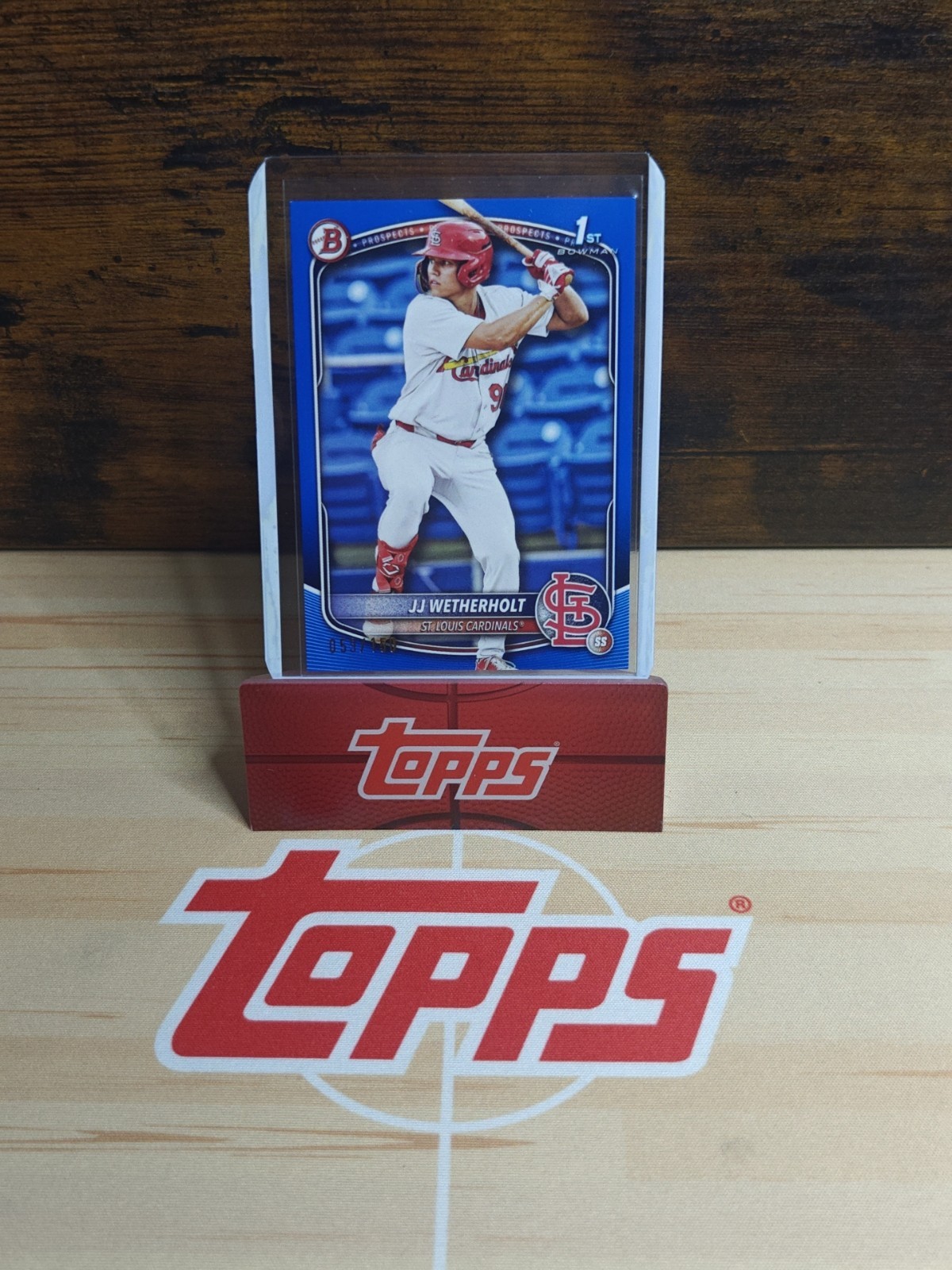 2025 Bowman Prospects JJ Wetherholt #BP-22 Blue /150 (RC) Cardinals 🔥