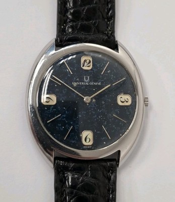 UNIVERSAL GENEVE WHITE SHADOW ''STARRY NIGHT'' WATCH 35 MM (UNPOLISHED & ORIGINAL)
