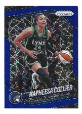 Read des Blue Velocity Prizm 2025 Panini WNBA #8 Napheesa Collier Minnesota Lynx