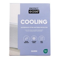Cooling Fitted Mattress Protector with mesh sidewalls QUEEN