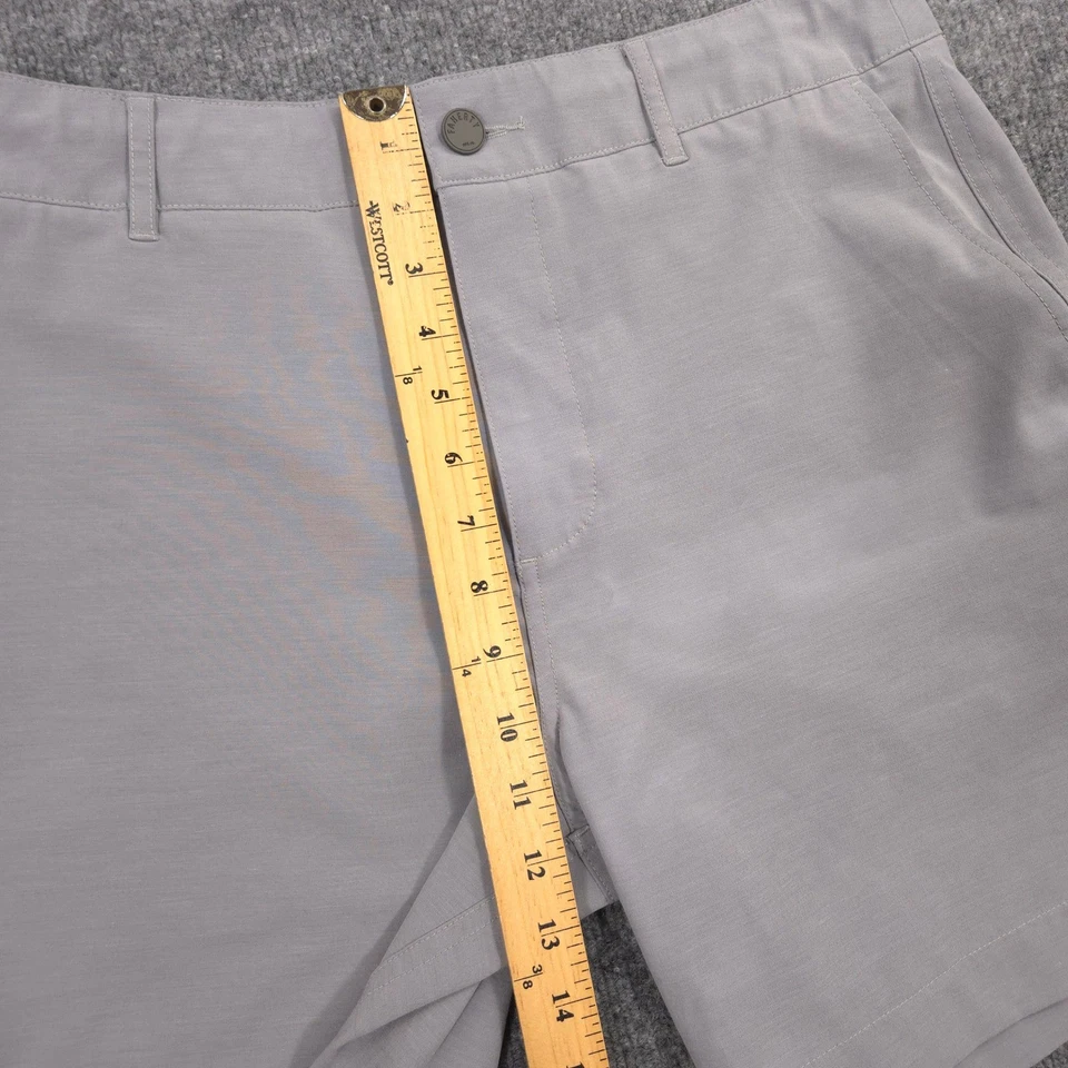 Pantalones Cortos Faherty Todo el Día Para Hombre 31 Gris Hielo Híbrido Rendimiento Chino Exterior Informal Foto 4 de 4