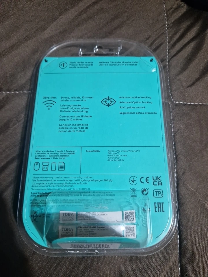 Mouse Logitech M187 Blu Batteria Wifi - Immagine 3 di 3