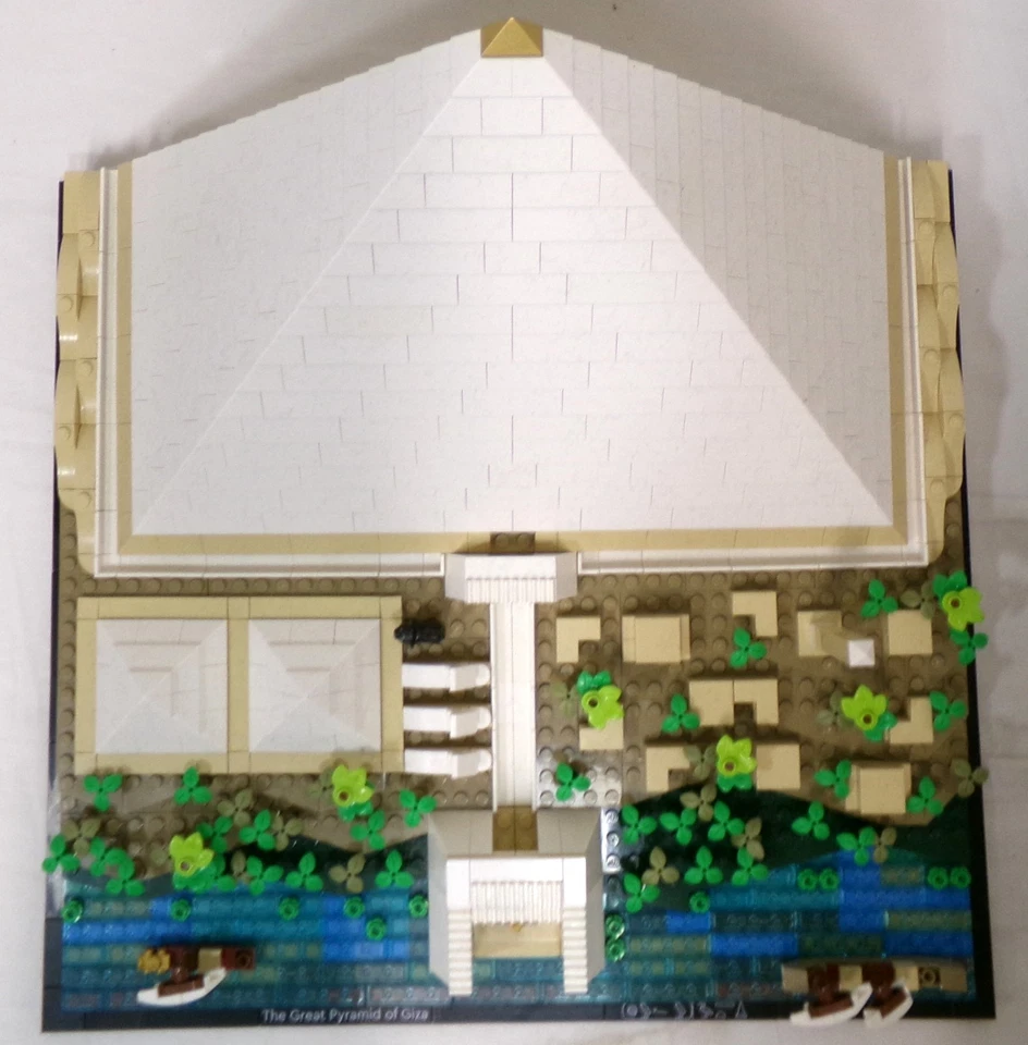 LEGO 2022 Architecture 21058 The Great Pyramid of Giza Set Built Incomplete - Image 3 of 4