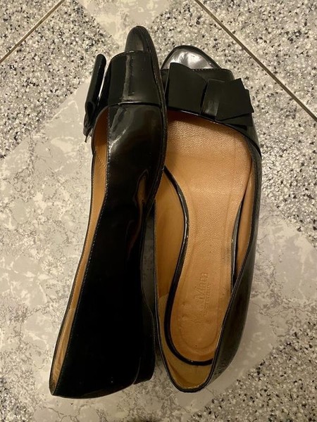 Women Max Mara Heels Black Leather 41