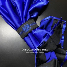 Jdm Junction Produce Royal Blue Jp Letter Car Curtains Window Shade Valance 70s