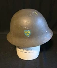 Vintage Swedish Army Military M26 Double Decal Helmet WWI