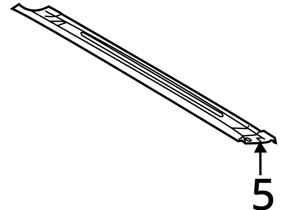 2007-2016 Ford F-250 F-350 Super Duty Rear Roof Header Support 9C3Z-2540484-B - Image 4 of 4